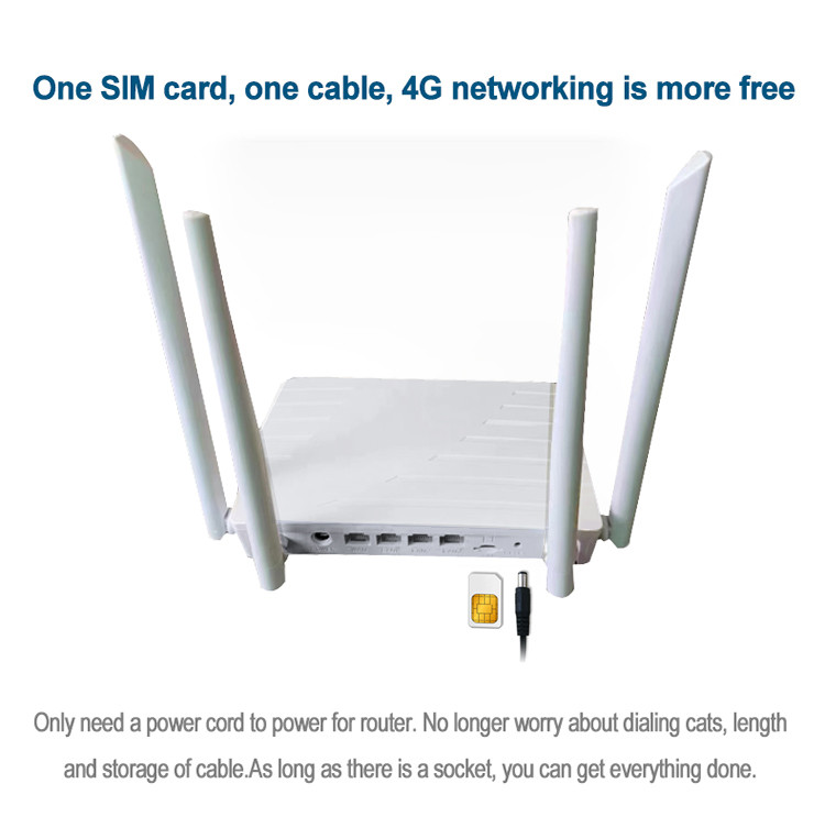 WS100W 4g Router With Sim Card MTK7620N Main Frequency 580MHz
