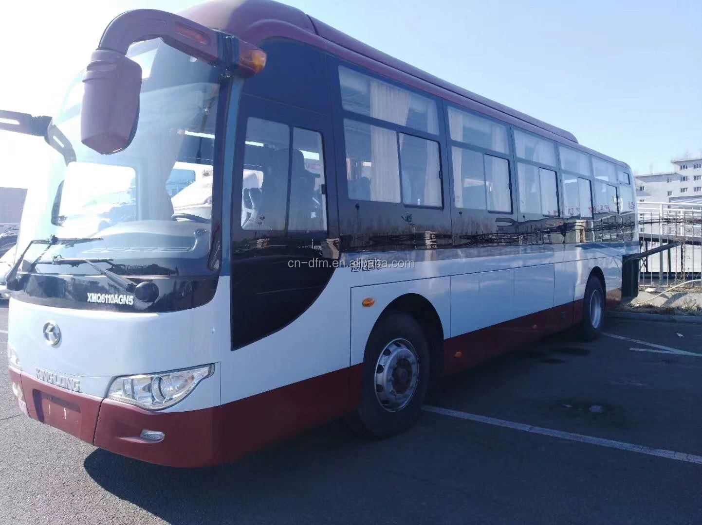 Secondhand Buses with 46 Seats LHD CNG Engine Used Coach