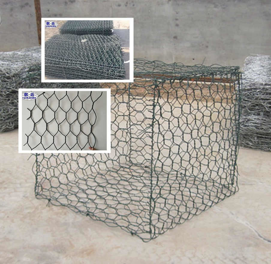 4x1x1 Iron Fence 3.4mm Galvanized Gabion Baskets Retaining Wall Wire Mesh