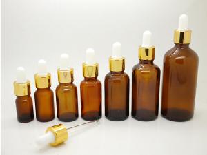 Wholesale ES-D435 30ml 50ml amber glass bottle &amp; bulb dropper pipettes for essential oil packaging from china suppliers