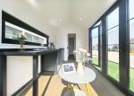 EN-1090 Beach Retreat Tiny House On Wheels With Bedroom Bathroom Outdoor Camping