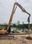 Hydraulic Excavator Vibro Hammer , Q355B Sheet Pile Driver For Excavator