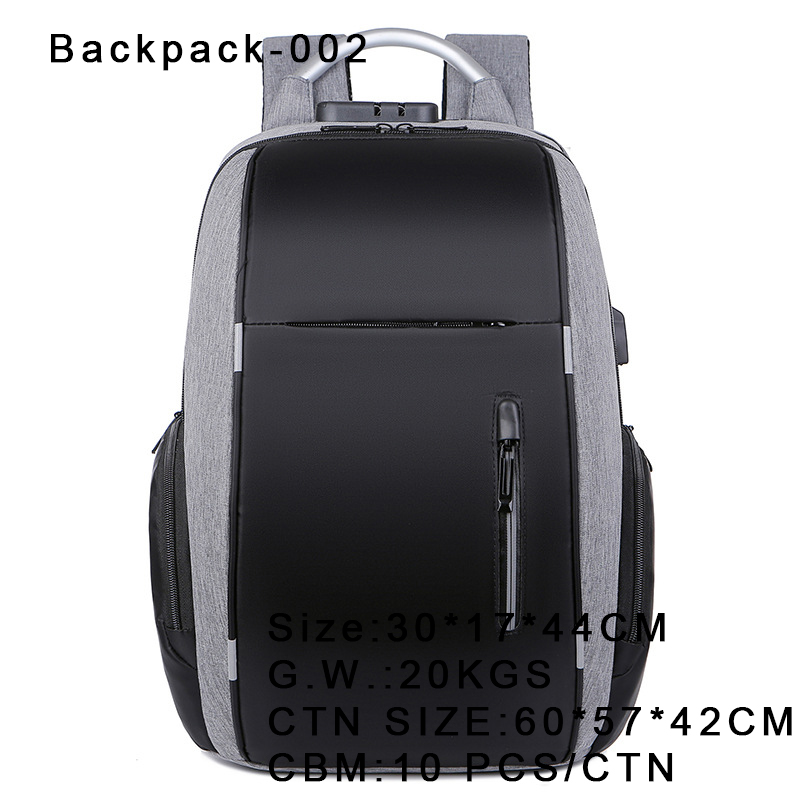 Sympathybag High quality custom logo backpack designer backpack men's business anti-theft usb laptop rucksack with reflective