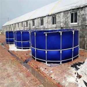 Wholesale Life Span 3-15 Years BLACK Steel Frame PVC HDPE Tank for Indoor Fish Farm Square Shape from china suppliers