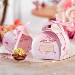 Bright Color Bloom Printed Customized Gift Box Packaging Paper Candy Gift Box