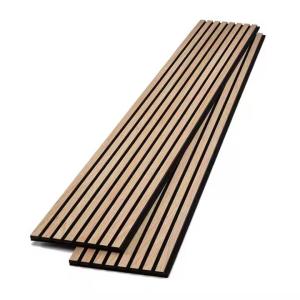 Wholesale Factory Wholesale Soundproof Acupanel Acoustic Wood Panel Veneer MDF PET Slat Acoustic Panels from china suppliers