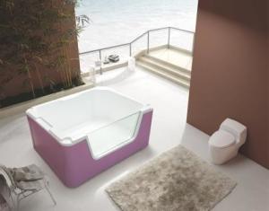Wholesale Hyaline Baby Massage Shower Bathtubs Air Jet Tubs White Bubble Massage Bathtub from china suppliers