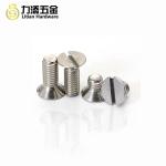 Stainless steel 304 M2.5 M3 M4 slotted one word screw flat head machine nail