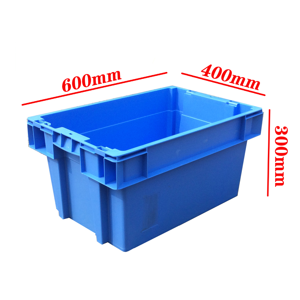 Security Plastic Pastel Crates Packing Industrial Turnover Transport 600x400x300mm