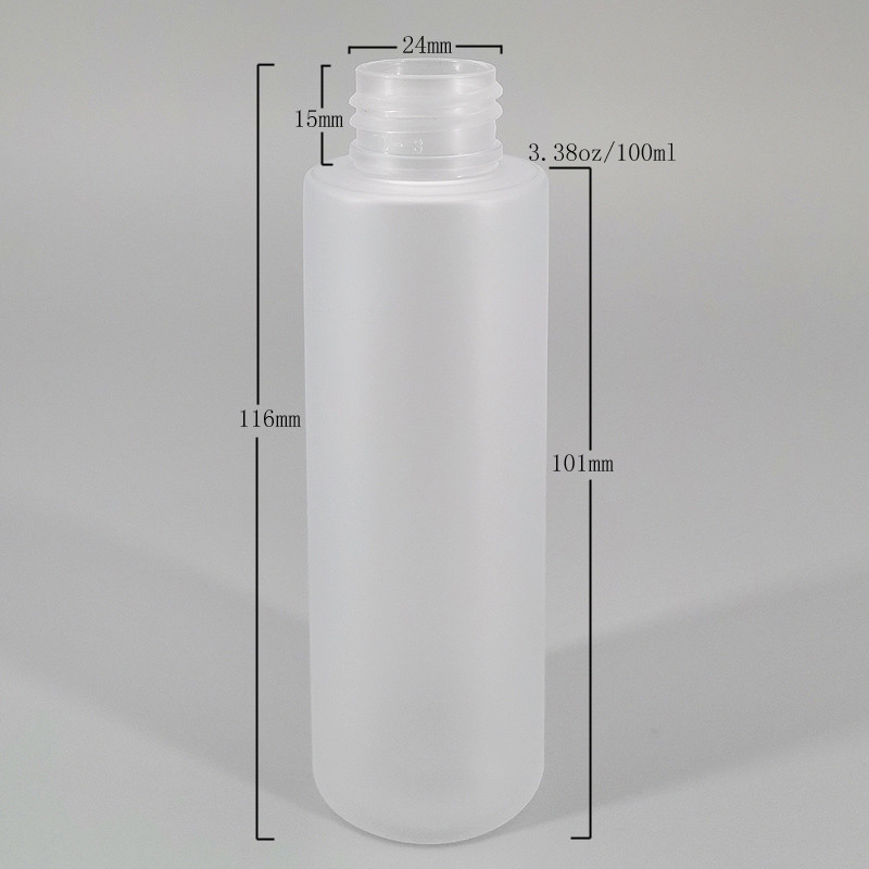 Lotion Packaging 24mm 3.38oz Frosted Cosmetic Bottles