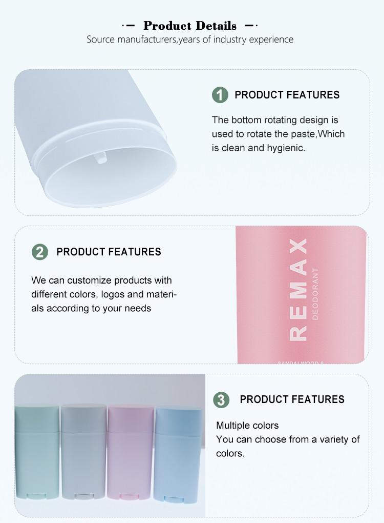75g Oval-shaped and smooth sunscreen stick with odor-fighting properties