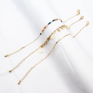 Wholesale 26mm Beaded Bracelets Jewelry Hollow Leaves Tassel Feel With Orange Blue Acrylic Beads from china suppliers