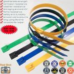 304/316 Stainless Steel Cable Tie Epoxy Polyester Fully Coated 500mm x 7.9,