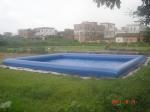 Giant Inflatable Water Pool With CE Air Pump For Rental Business