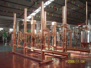 Wholesale Pub Hotel Micro Beer Brewing Equipment 500l Red Copper Brew Kettle Steam Heating from china suppliers