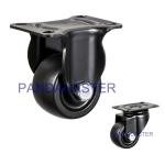 Top Plate Swivel Casters And Wheels 2 Inch 50mm Low Gravity Center Nylon Wheel