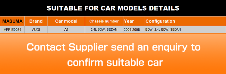 A6 4F2 MASUMA Plastic White In-Line Fuel Filter Assembly OE NO. 4F0201511E for AUDI A4
