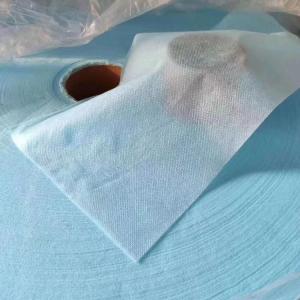 Wholesale White Blue Meltblown Cloth , Melt Blown Material Hot Stamping Anti Bacteria from china suppliers