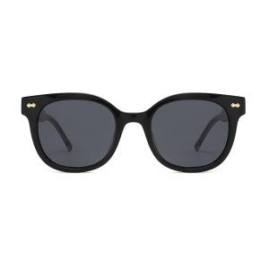 Wholesale Chic Round Acetate Sunglasses Interchangeable Lenses UV Hand Crafted Eyewear from china suppliers
