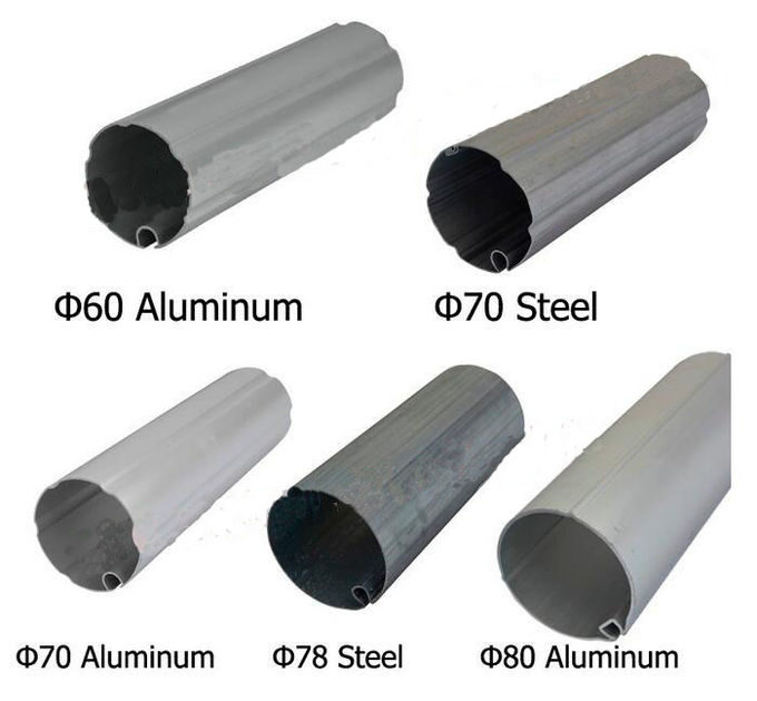 70mm Galvanized Carefree Awning Tube Steel Awning Roller Tube Assembly