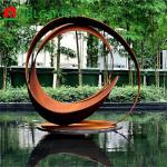 Rustic Red Metal Art Garden Corten Steel Sculpture For Landscaping