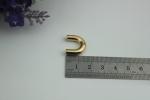 Handbag accessory gunmetal color 10 mm zinc alloy metal arch bridge for purse