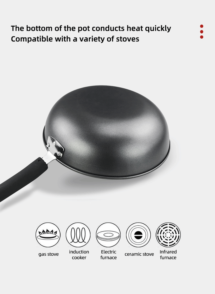 Factory Wholesale Black Fried Pan Cookware Cast Iron Non Stick Frying Pan With Bakelite Handle