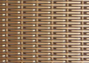 Wholesale 6.5ft Aluminum Alloy Decorative Woven Wire Mesh 26% Opening Area from china suppliers