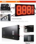 Gas Price Display Signs Glare LED 16'' White 88.88 Petrol Changer Sign No