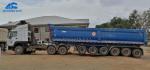 9 Axles 60 Ton 45 Cubic Meters Dump Semi Trailer Truck
