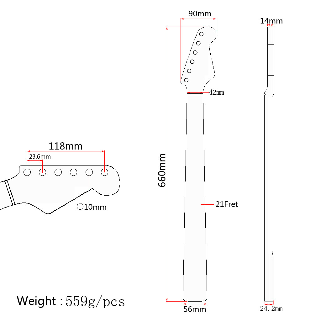 Gibson Les Paul Replacement Neck 22 Frets Maple Guitar Neck Rosewood Fingerboard adjustable truss rod