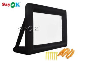 Wholesale Airblown Inflatable Outdoor Movie Screen Advertising Black Oxford Inflatable Projector Movie Screen from china suppliers