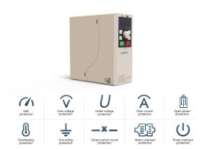 Wholesale CE 0.75KW Motor Frequency Inverter , AC VFD For Three Phase Motor from china suppliers