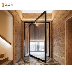 Wholesale APRO Exterior Modern Aluminium Revolution Door Aluminum Front Pivot Main Entrance Door from china suppliers