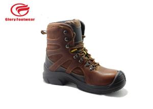 Wholesale High Cut Tumbled Leather Lightweight Steel Toe Boots , Steel Toe Waterproof Boots from china suppliers