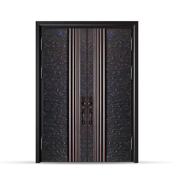 America style stainless steel door Housing villa wrought iron single and half