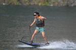 BluePenguin Lightweight Red Electric/Fuel Jet Water Sports Surfboard for Lakes