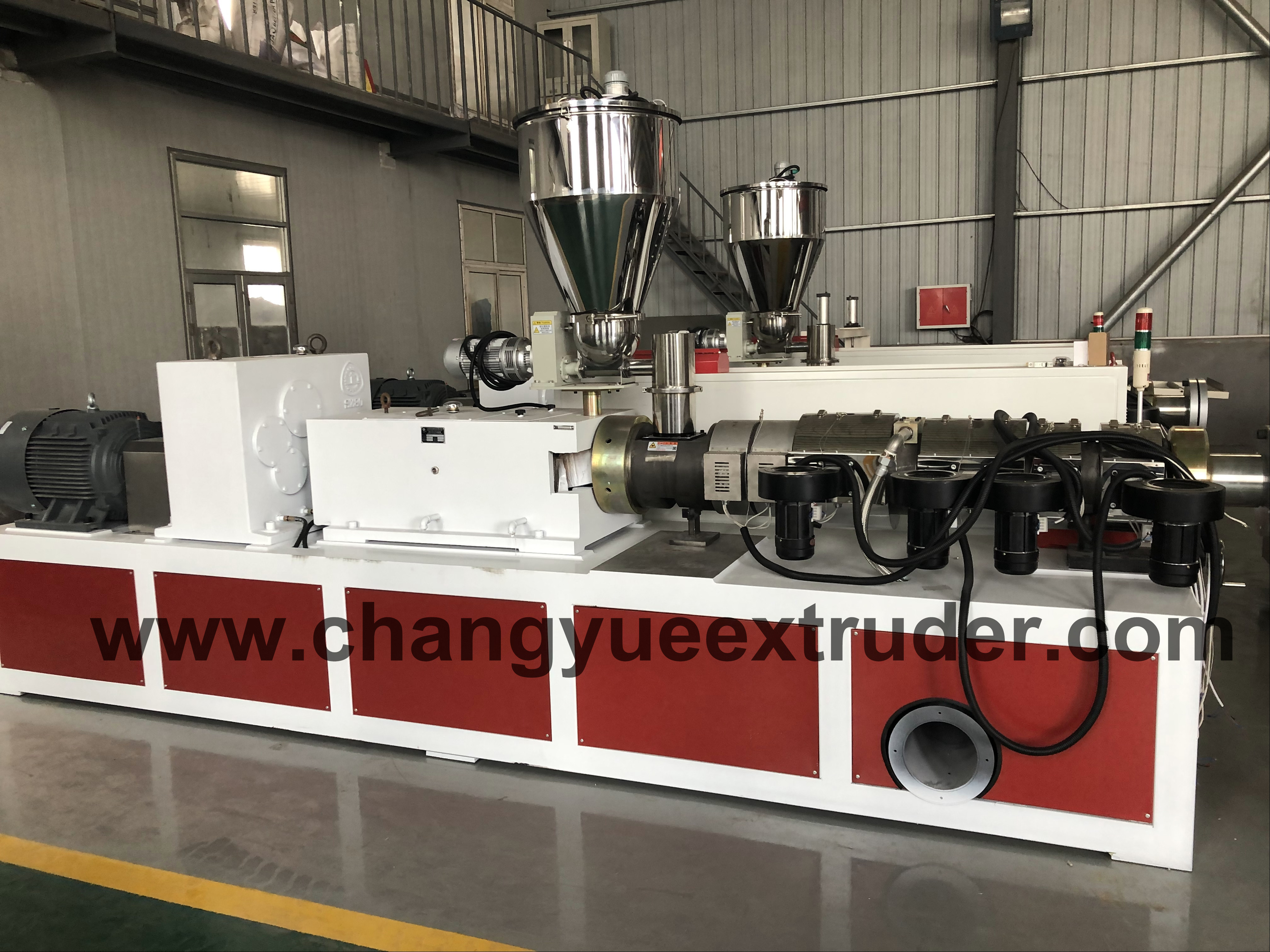 Professional Single Plate PVC Sheet Full Intermeshing Extrusion Line