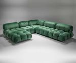 Solid Wood Italia Camaleonda Sofa Retro Fabric Mario Bellini Couch