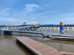 Aluminum Alloy Floating Dock Plastic Marine Floating Dock Yacht Marina Gangway