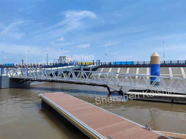 Aluminum Alloy Floating Dock Plastic Marine Floating Dock Yacht Marina Gangway