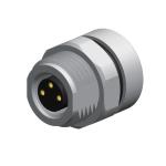 22AWG M8 Female Panel Mount Connector Solder 6 Pin TPU CuZn