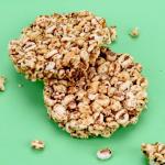 Healthy Rice Snacks Peanut Flavor Wheat Round Rice Cracker