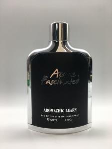 China 120ml Flat Shape Luxury Perfume Bottles Black Color Silver Metal Frame OEM on sale
