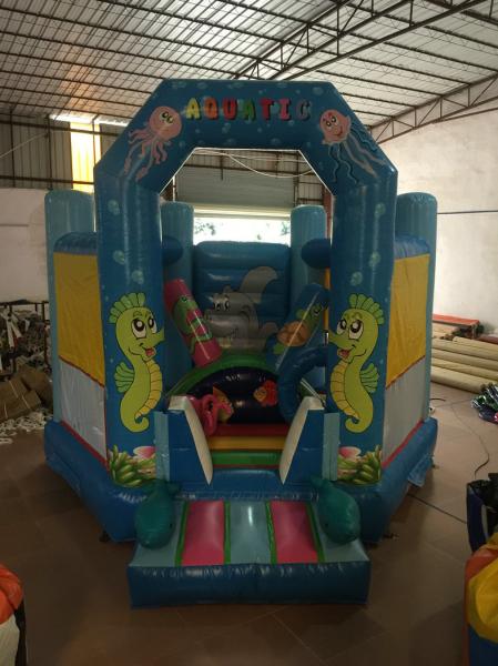 Classic Aquatic Animals Commercial Inflatable Jump House Undersea World Ocean