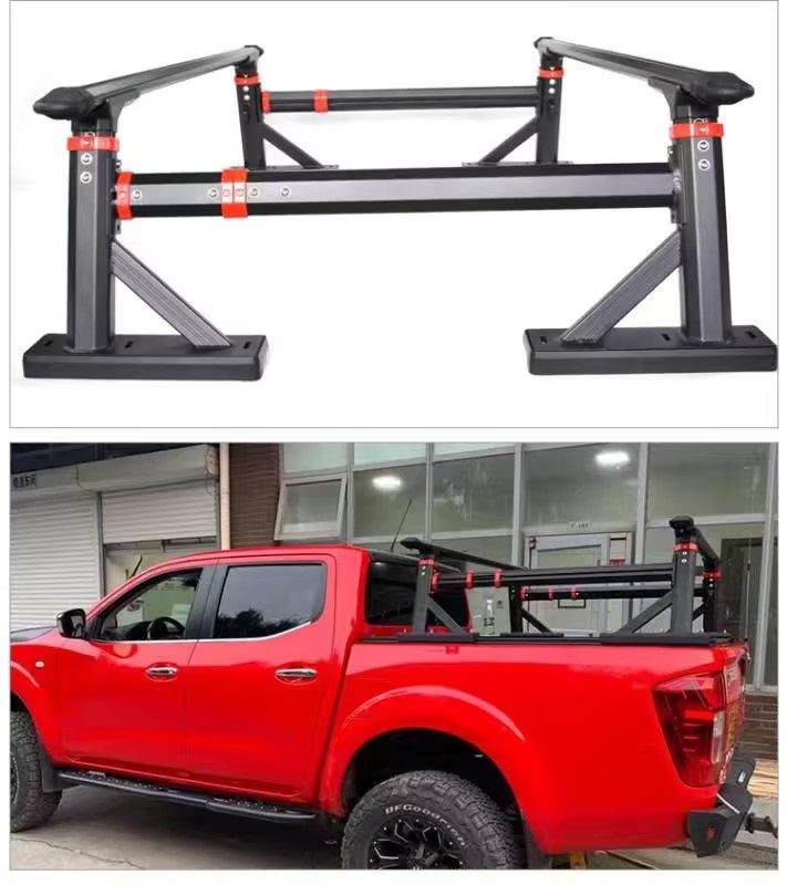 Adjustable Height Truck Bed Rack Jeep Gladiator JT OverHaul HD For Overland Camping