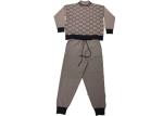 Chinese Sweater Supplier Womens Knit Pullover Sweater And Knit Trousers Set