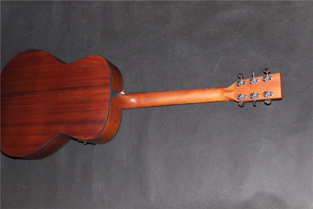 OO-GR Customize your logo New custom solid wood OO style matt finishing acoustic guitar