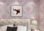 Beautiful Floral Pattern Country Style Wallpaper Embossed for Bedroom 0.53*10M