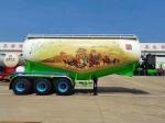 12 Tire BPW Carbon Steel Dry Powder Cement Tank Semi Trailer with Air Compressor